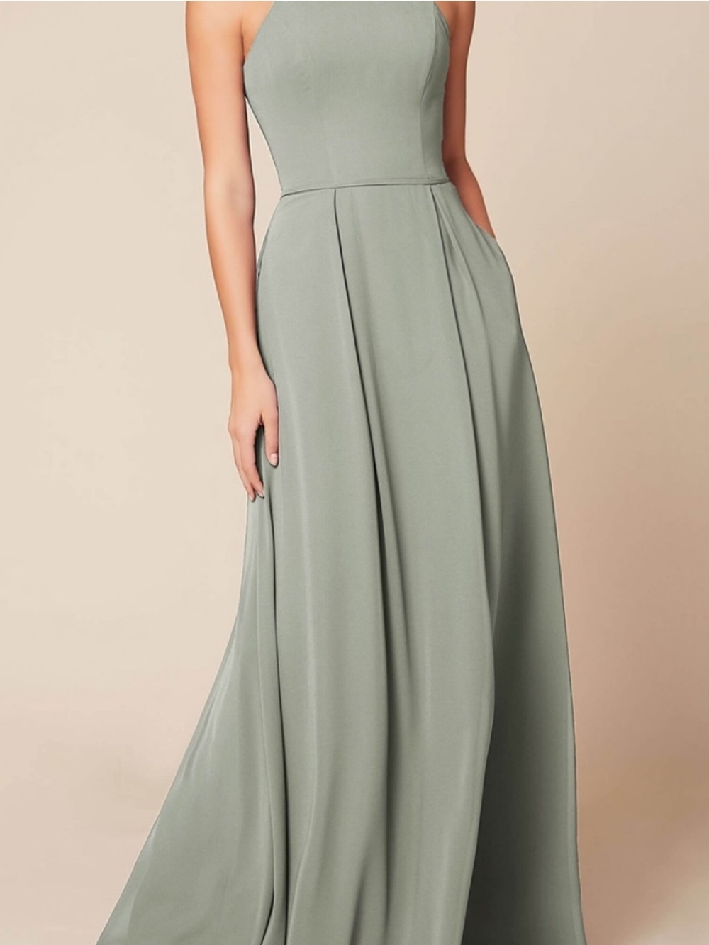 Dear Cleo Women’s Size 10 Spaghetti Strap Leah Ivy Colored Maxi Dress w/ Pockets